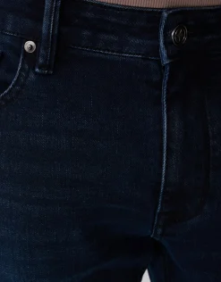Straight Fit Jeans Blauw/Zwart L34
