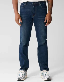 Straight Fit Jeans Donkerblauw L32