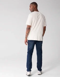 Straight Fit Jeans Donkerblauw L34