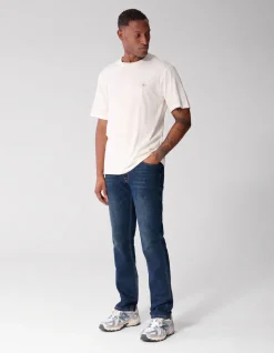 Straight Fit Jeans Donkerblauw L34