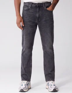 Straight Fit Jeans Donkergrijs L34