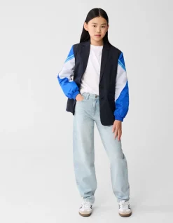 Strass Barrel Fit Jeans Bleached