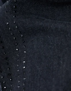 Strass Barrel Fit Jeans Zwart