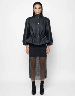 Strass Midi Rok Zwart