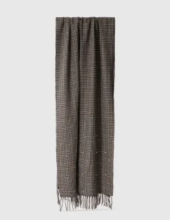 Strass Ruiten Sjaal Grijs