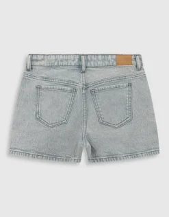 Strass Short Grijs