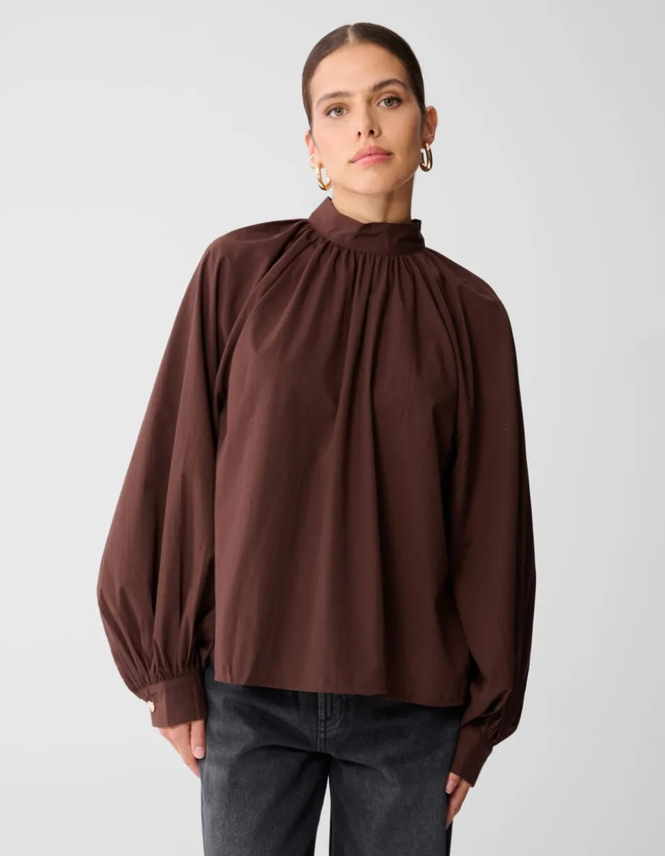 Strik Blouse Bruin