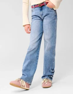 Strik Wide Leg Fit Jeans Blauw
