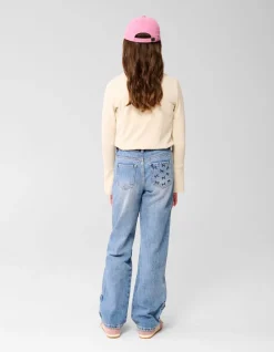 Strik Wide Leg Fit Jeans Blauw