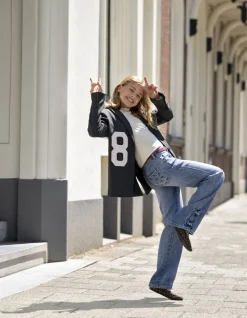 Strik Wide Leg Fit Jeans Blauw