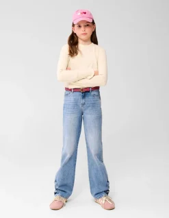 Strik Wide Leg Fit Jeans Blauw