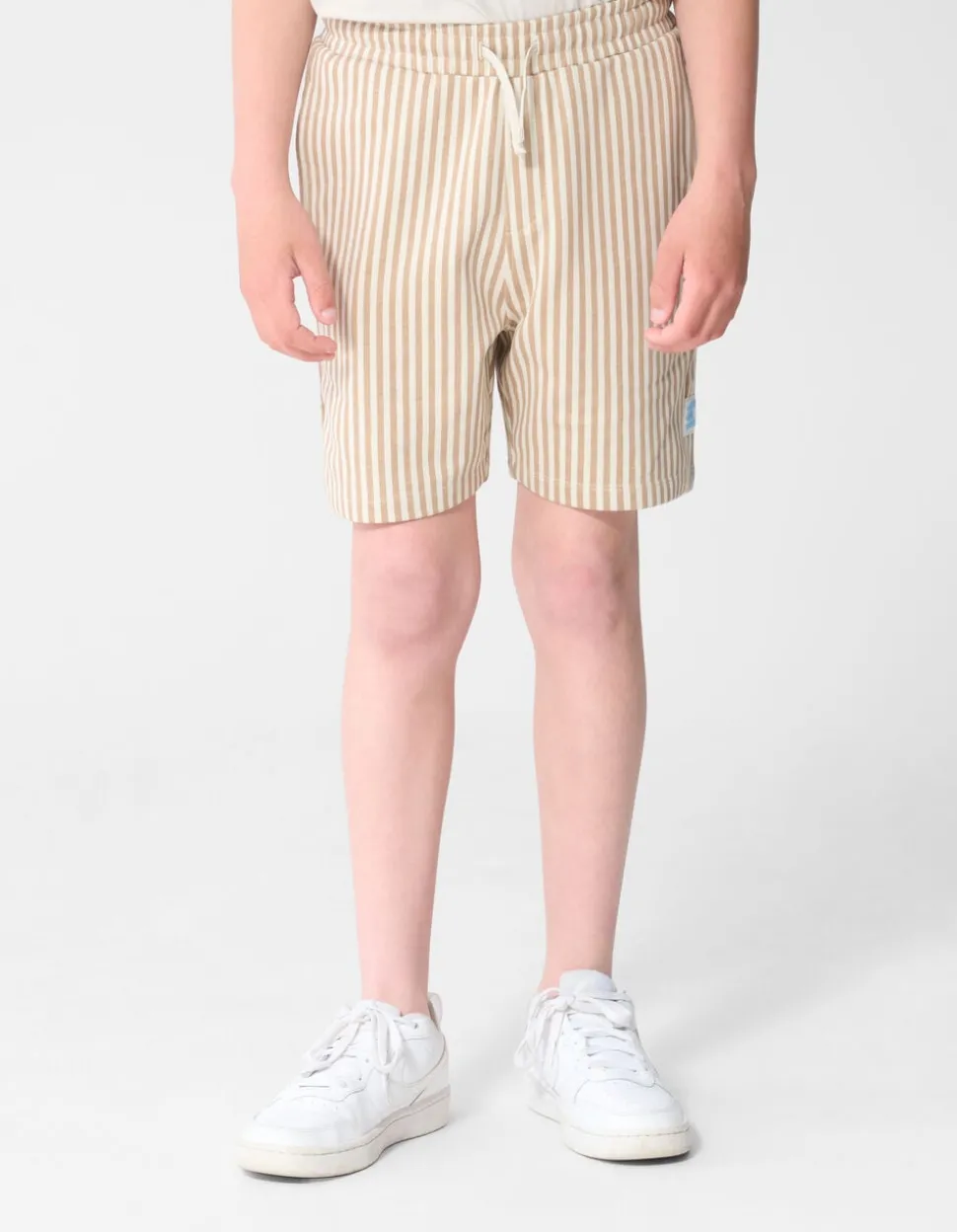 Striped Short Beige