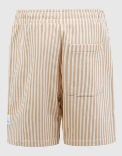 Striped Short Beige