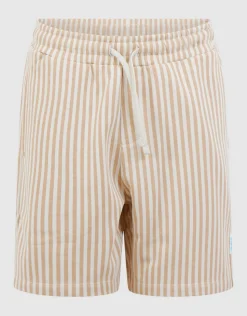 Striped Short Beige