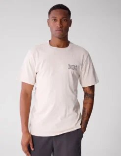 Stripe Mix T-shirt Gebroken Wit