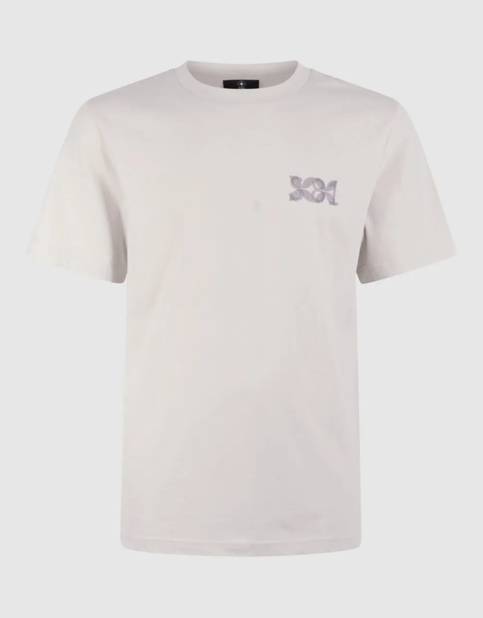 Stripe Mix T-shirt Gebroken Wit