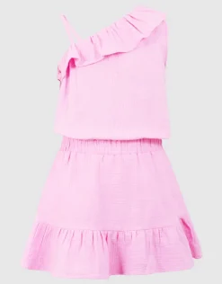Structuur Playsuit Roze