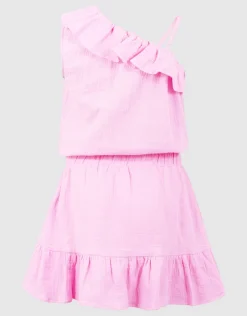 Structuur Playsuit Roze
