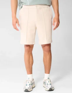 Structuur Regular Fit Short Zand