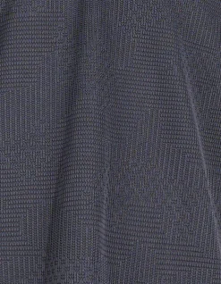 Structuur Zipper Polo Donkerblauw
