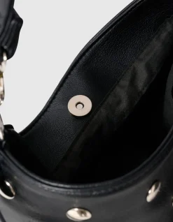 Studded Bucket Tas Zwart