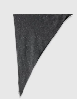 Studded Triangle Sjaal Donkergrijs