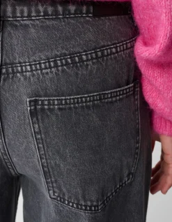 Studs Barrel Fit Jeans Grijs