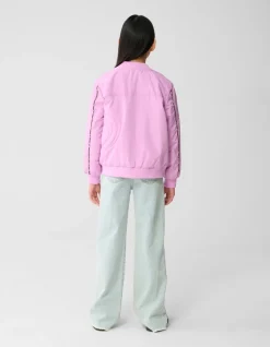 Studs Wide Leg Fit Jeans Bleached