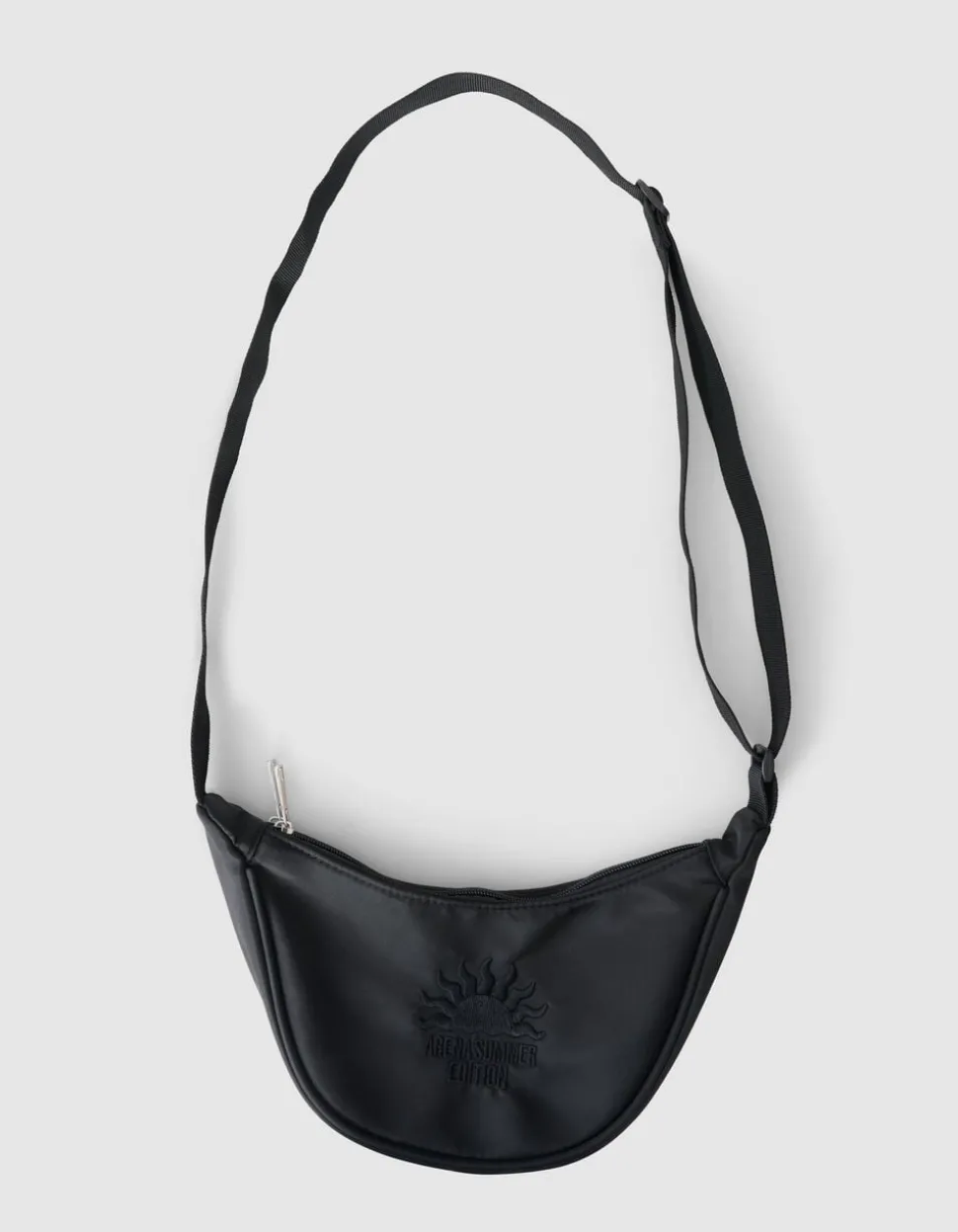Sun Embroidery Crossbody Tas Zwart
