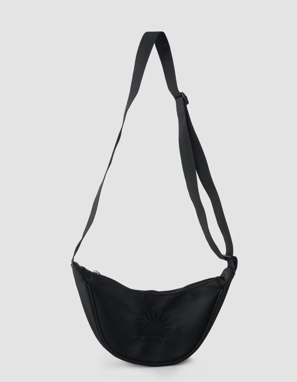 Sun Embroidery Crossbody Tas Zwart