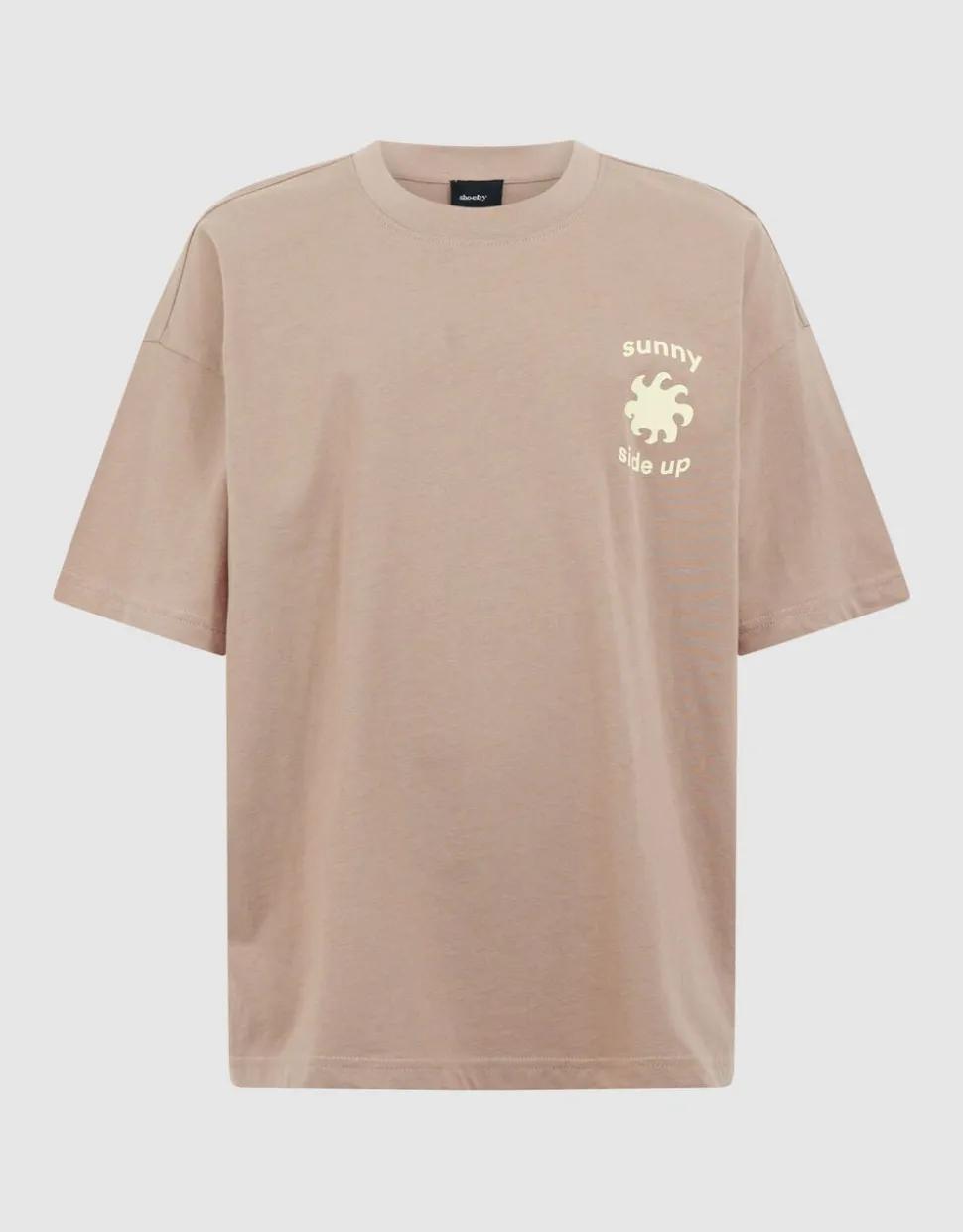 Sunny Side Artwork T-shirt Taupe