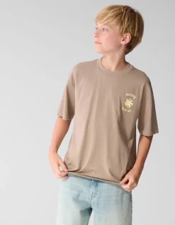 Sunny Side Artwork T-shirt Taupe