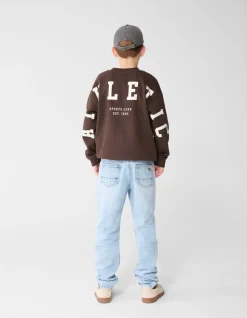 Tapered Fit Jeans Bleached