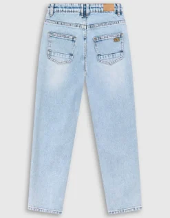 Tapered Fit Jeans Bleached
