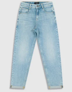 Tapered Fit Jeans Bleached