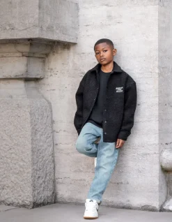 Tapered Fit Jeans Bleached