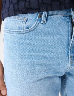 Tapered Fit Jeans Bleached L32