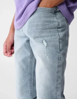 Tapered Fit Jeans Grijs