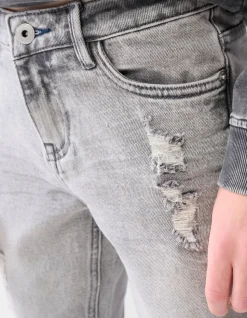 Tapered Fit Jeans Grijs
