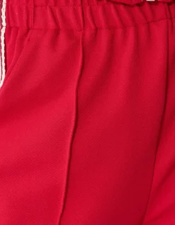 Tape Wide Leg Fit Broek Rood