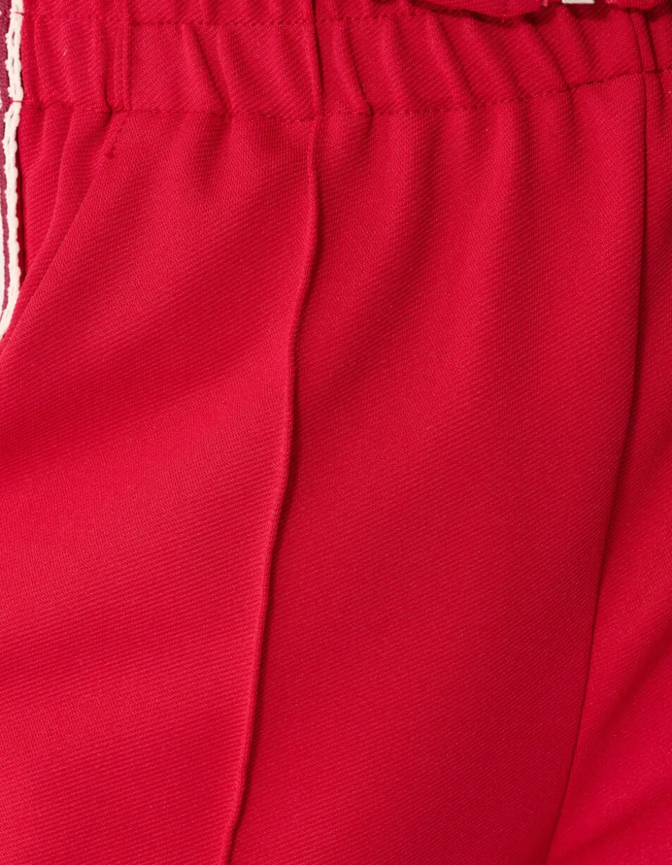 Tape Wide Leg Fit Broek Rood
