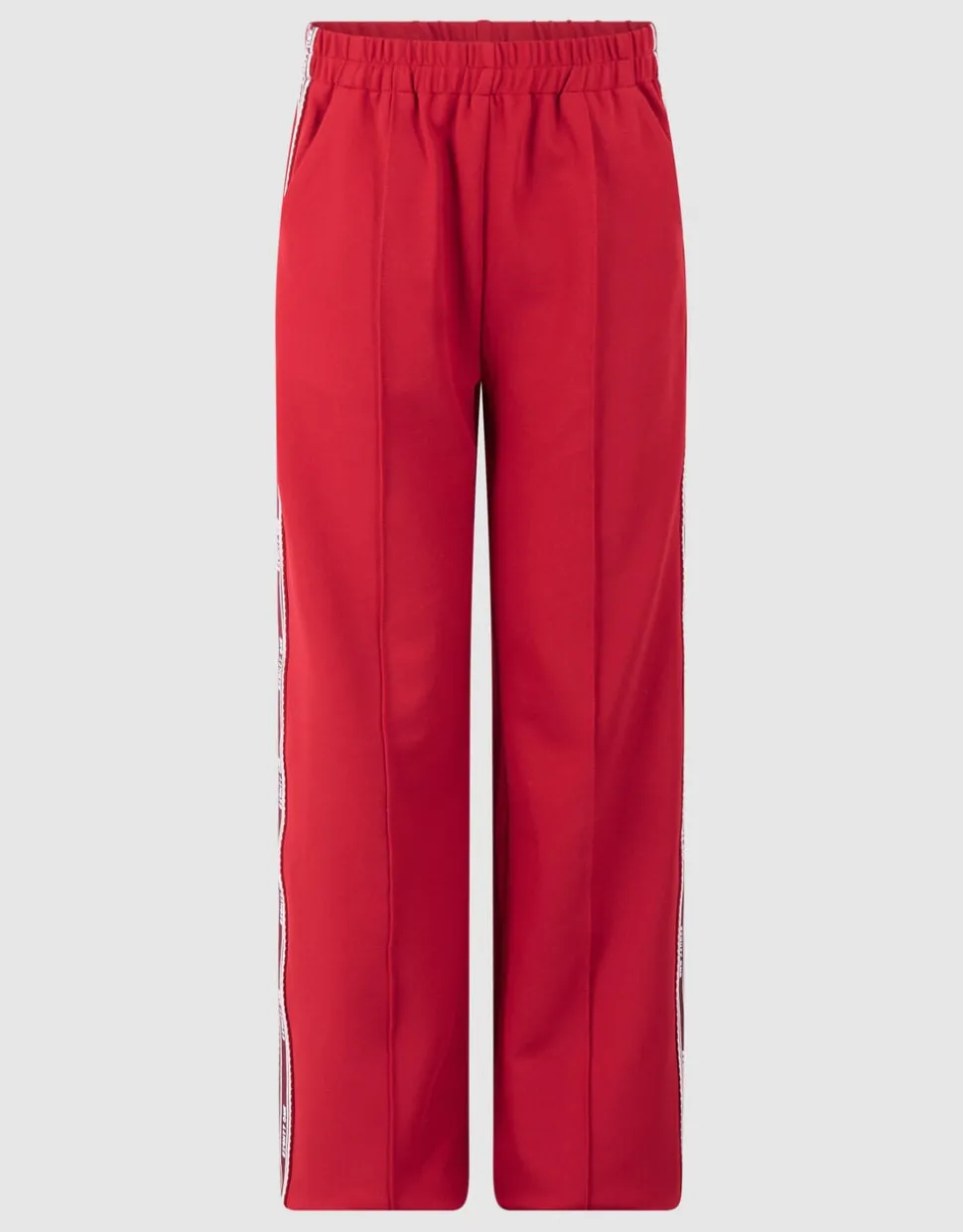 Tape Wide Leg Fit Broek Rood