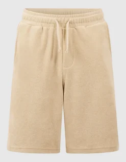 Towelling Relaxed Fit Short Beige