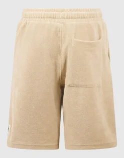 Towelling Relaxed Fit Short Beige