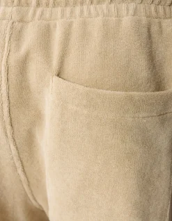 Towelling Relaxed Fit Short Beige