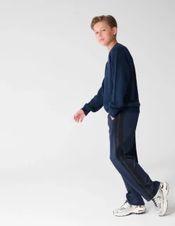 Tracksuit Wide Leg Fit Broek Donkerblauw