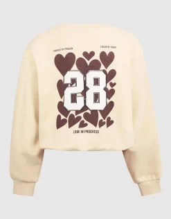 Twenty-Eight Artwork Sweater Gebroken Wit