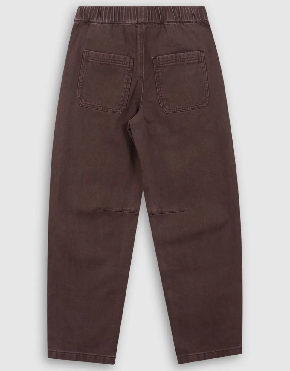 Twill Barrel Fit Broek Donkerbruin