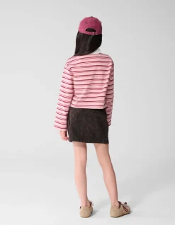 Twill Leopard Print Rok Bruin