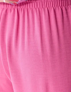 Twist Wide Leg Broek Lichtroze